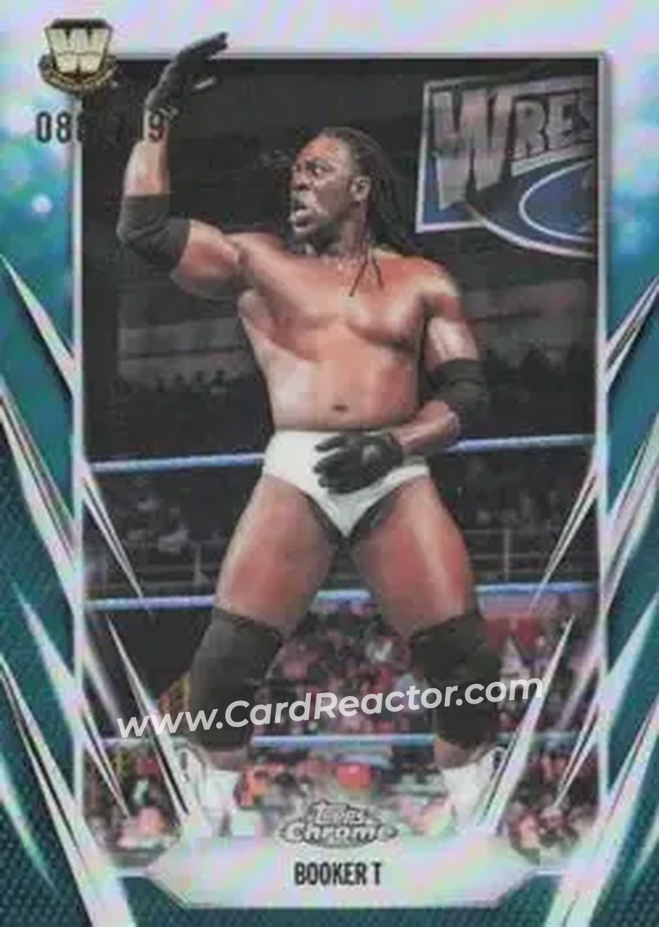 2026 Topps Chrome WWE - Teal Refractor #71 - Booker T - Front