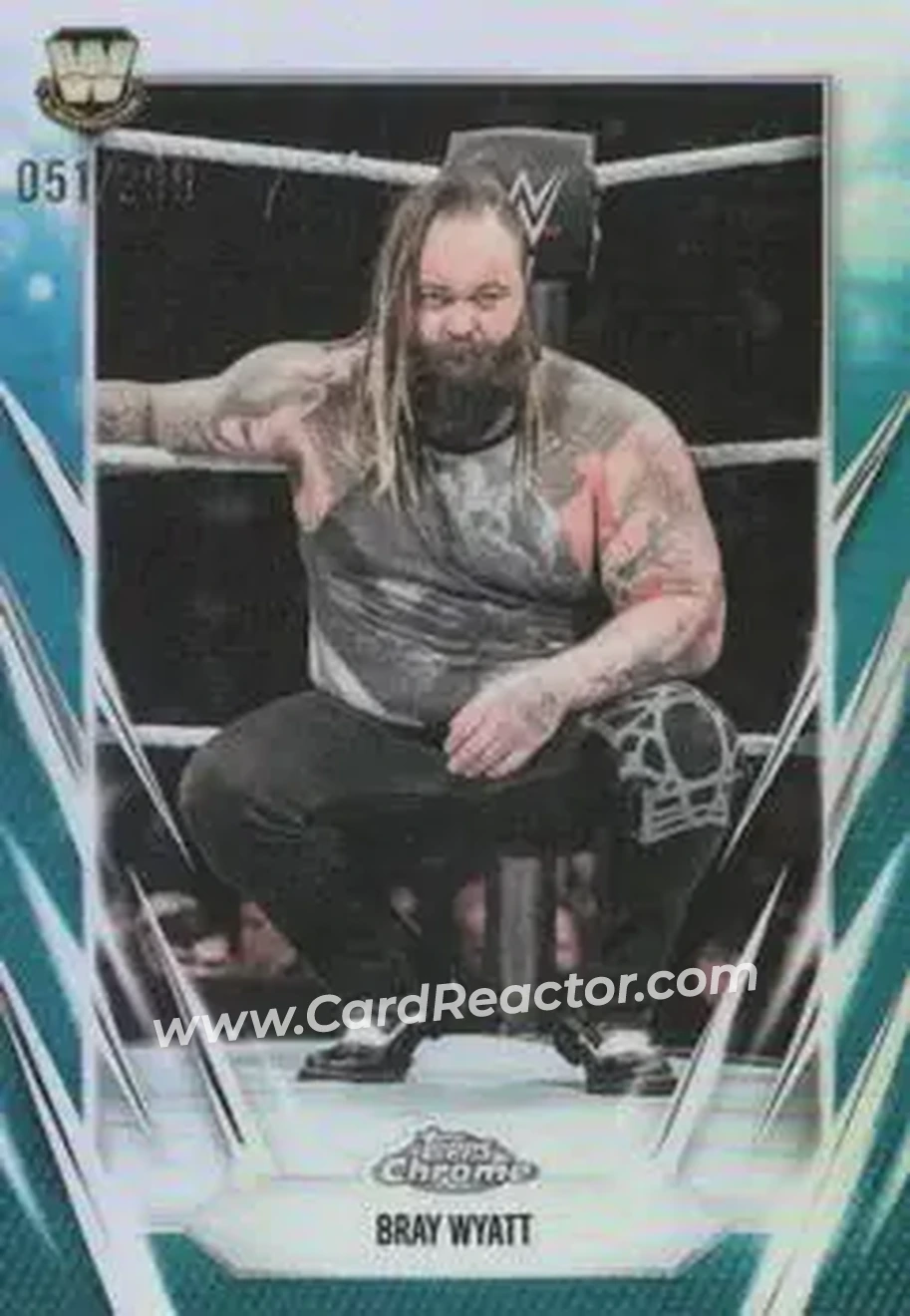 2026 Topps Chrome WWE - Teal Refractor #76 - "The Fiend" Bray Wyatt - Front