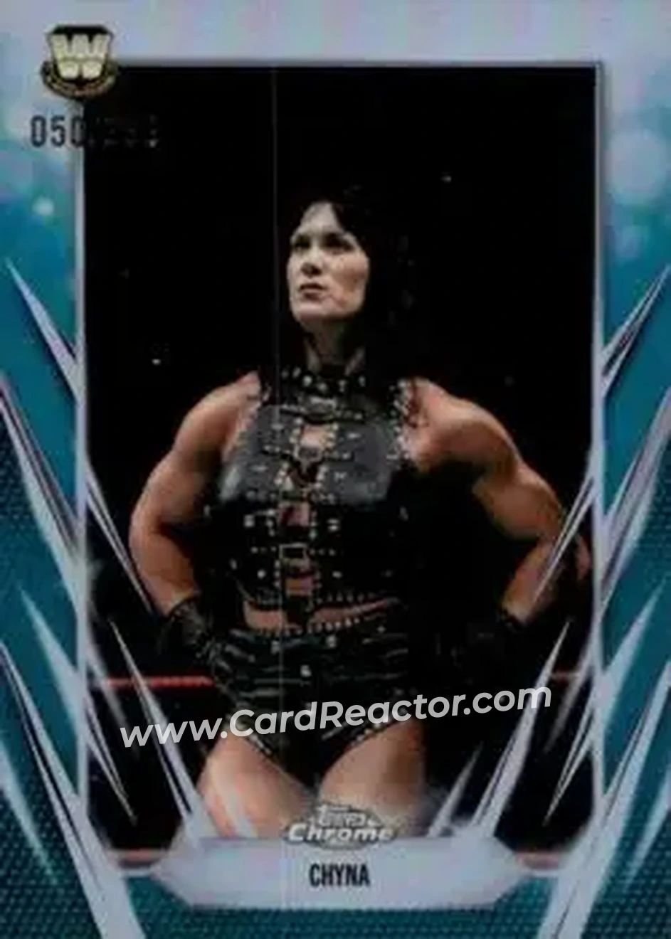 2026 Topps Chrome WWE - Teal Refractor #85 - Chyna - Front 2026 Topps Chrome WWE - Teal Refractor #85 - Chyna - Front