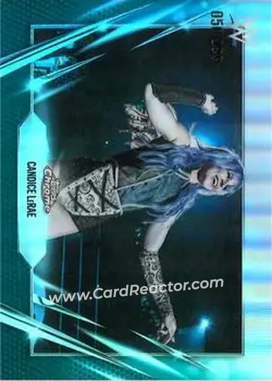 2026 Topps Chrome WWE - Teal Refractor #90 - Candice LeRae - Front