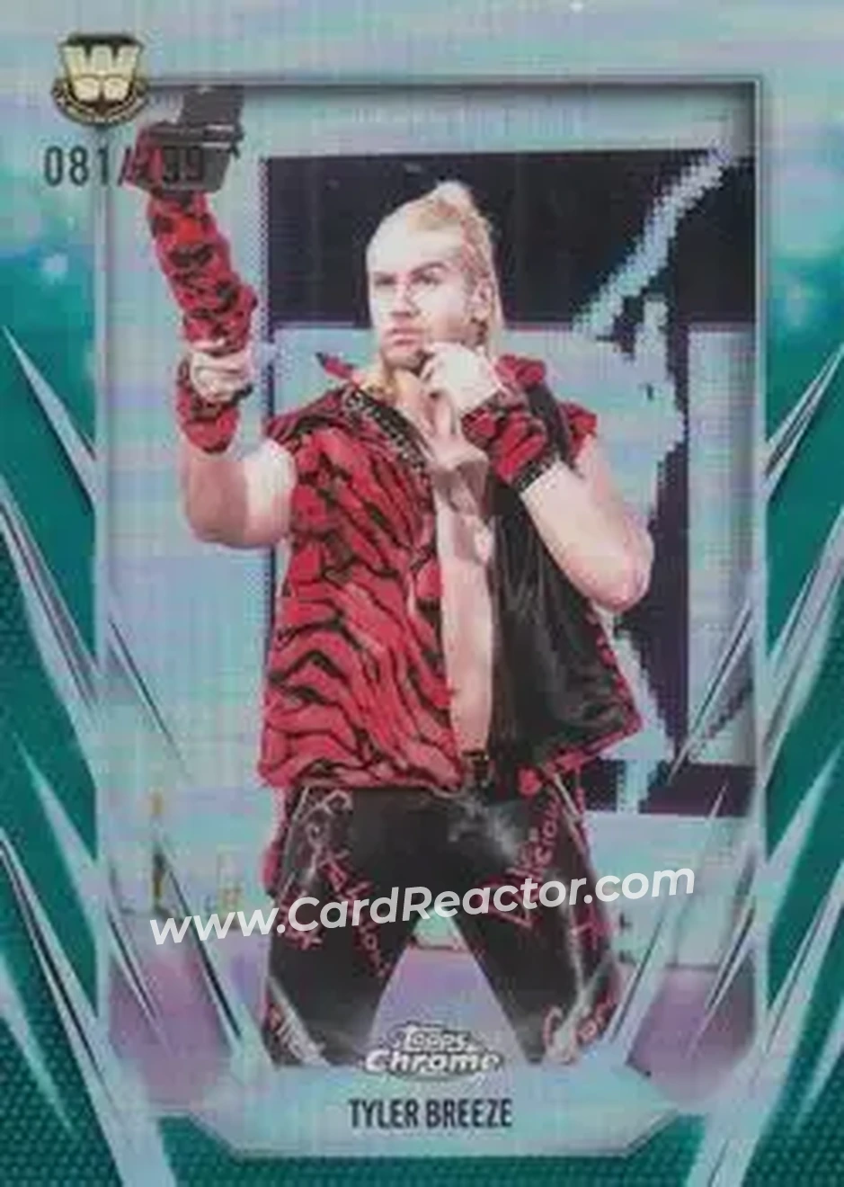 2026 Topps Chrome WWE - Teal Refractor #91 - Tyler Breeze - Front
