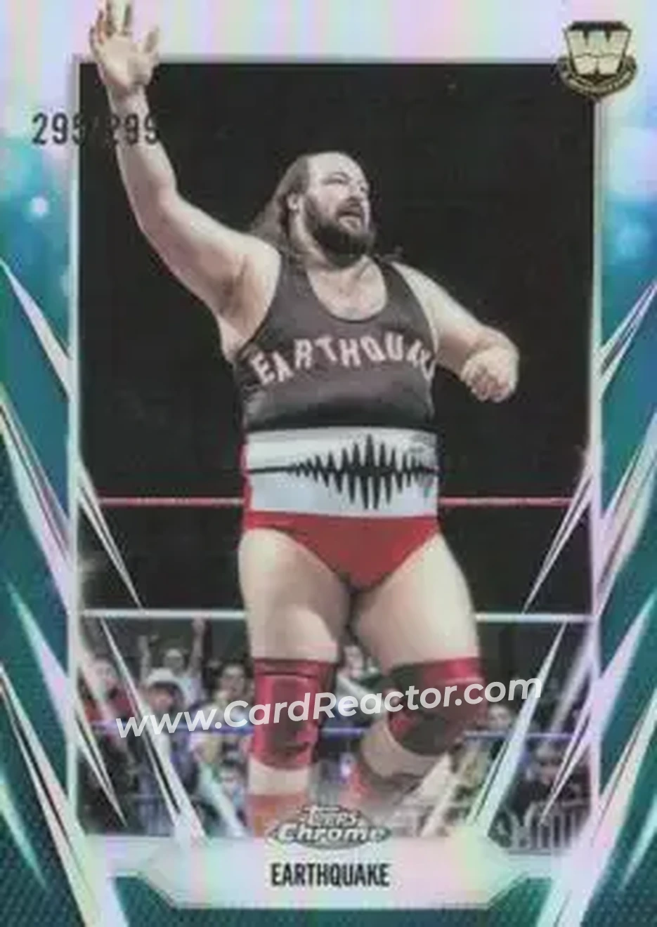 2026 Topps Chrome WWE - Teal Refractor #106 - Earthquake - Front