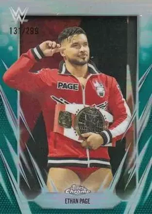 2026 Topps Chrome WWE - Teal Refractor #133 - Ethan Page