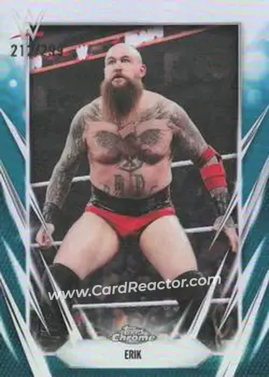 2026 Topps Chrome WWE - Teal Refractor #139 - Erik - Front