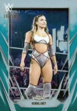 2026 Topps Chrome WWE - Teal Refractor #148 - Kendal Grey