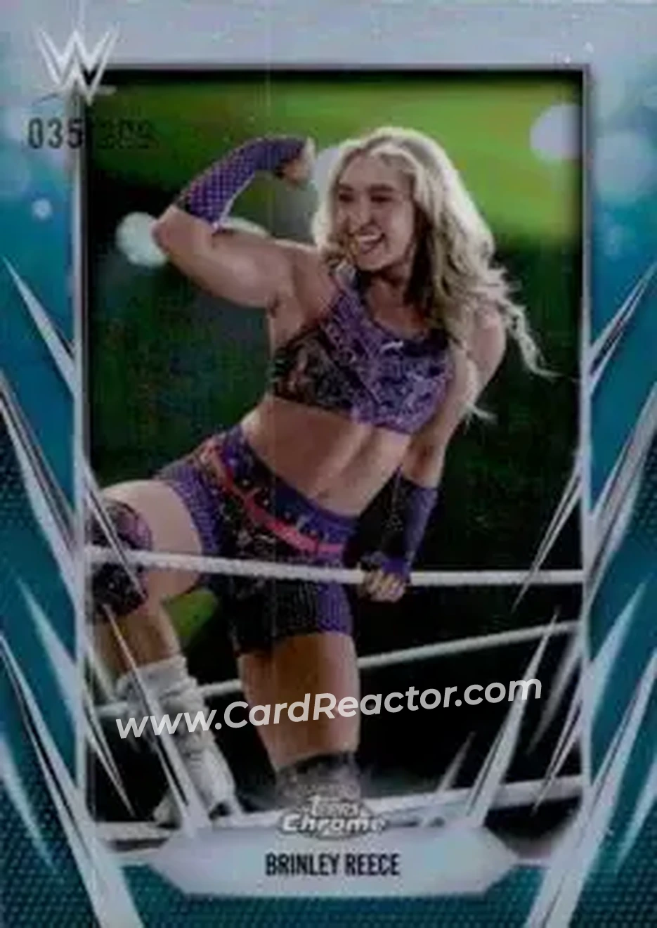 2026 Topps Chrome WWE - Teal Refractor #149 - Brinley Reece - Front