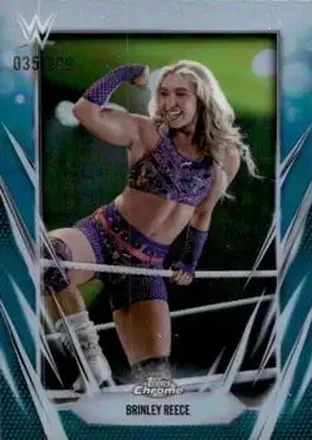 2026 Topps Chrome WWE - Teal Refractor #149 - Brinley Reece