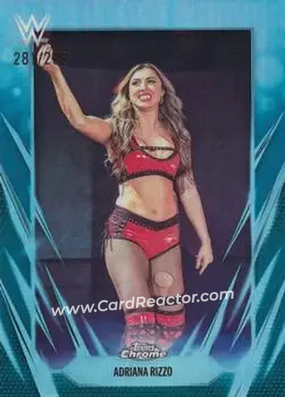 2026 Topps Chrome WWE - Teal Refractor #167 - Adriana Rizzo - Front