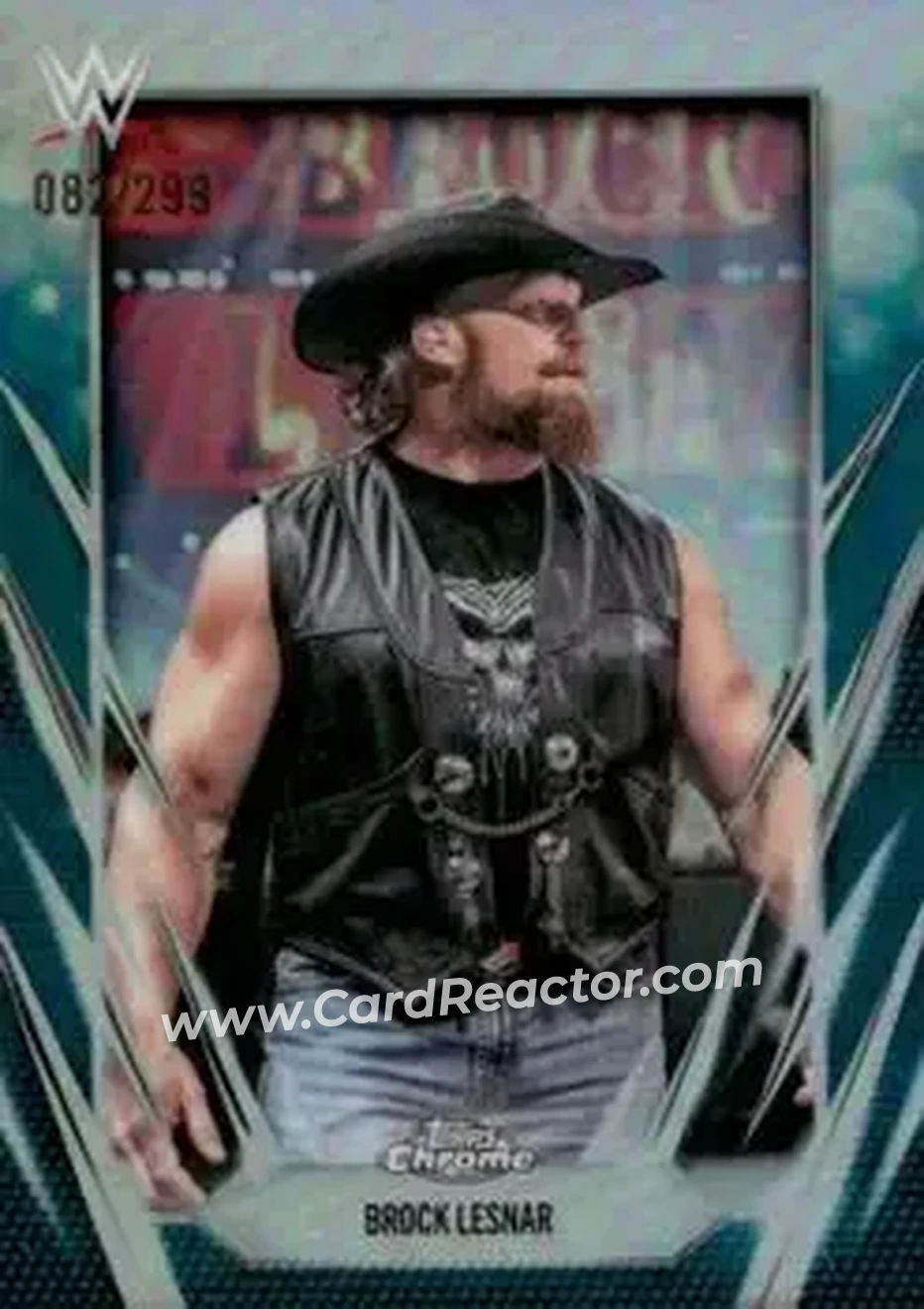 2026 Topps Chrome WWE - Teal Refractor #168 - Brock Lesnar - Front