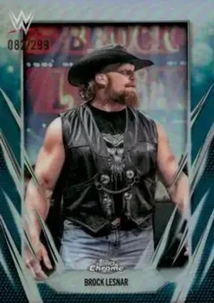 2026 Topps Chrome WWE - Teal Refractor #168 - Brock Lesnar