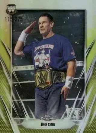 2026 Topps Chrome WWE - Yellow Refractor #2 - John Cena