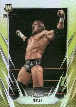2026 Topps Chrome WWE - Yellow Refractor #4 - Hunter Hearst Helmsley