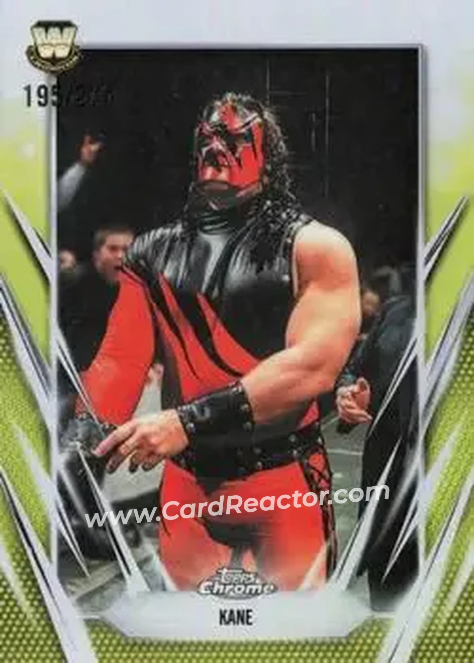 2026 Topps Chrome WWE - Yellow Refractor #6 - Kane - Front