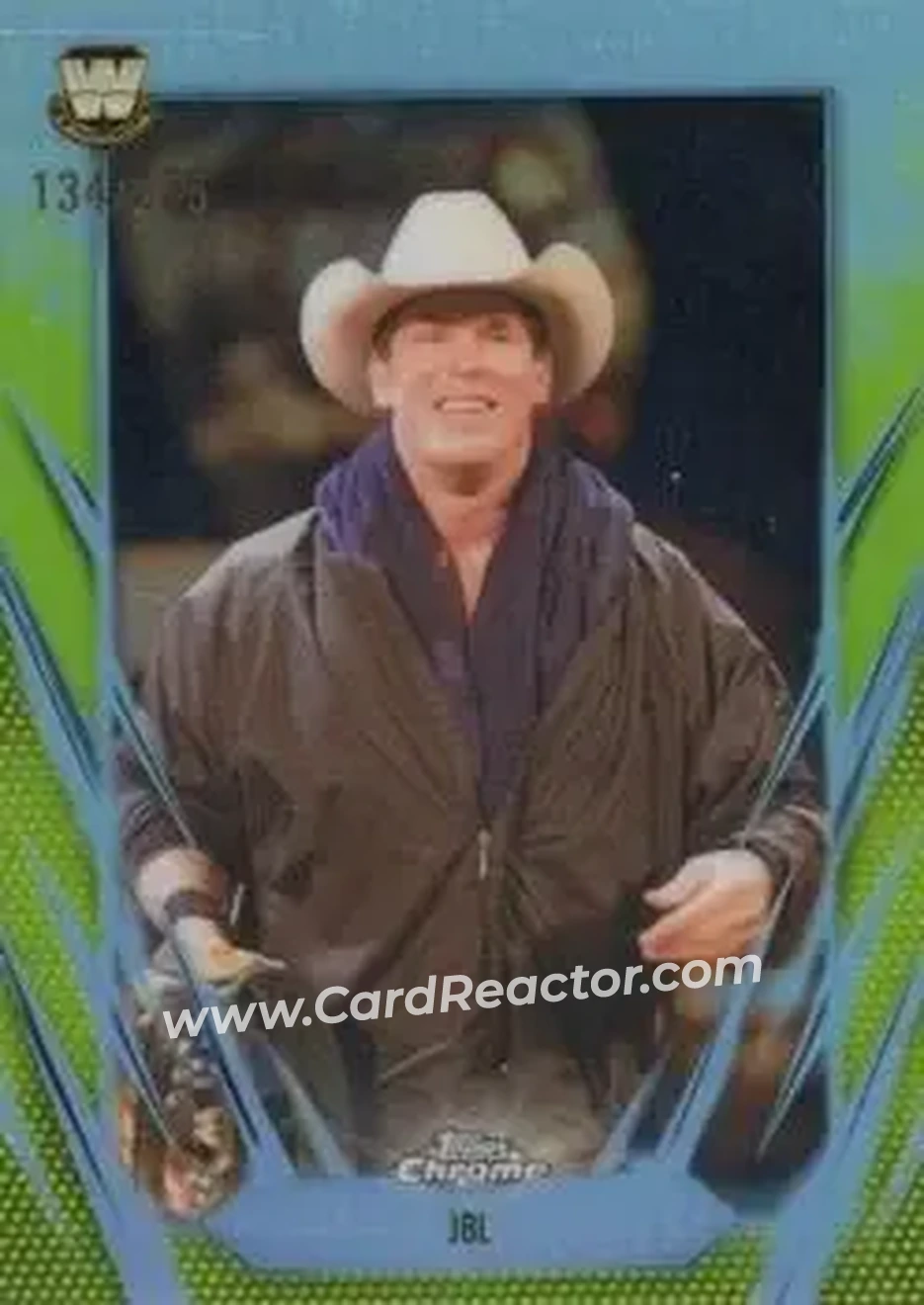 2026 Topps Chrome WWE - Yellow Refractor #10 - Blackjack Bradshaw - Front