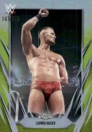 2026 Topps Chrome WWE - Yellow Refractor #12 - Ludwig Kaiser