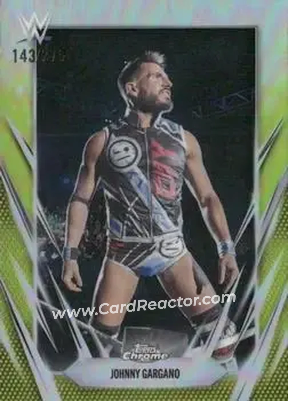 2026 Topps Chrome WWE - Yellow Refractor #15 - Johnny Gargano - Front