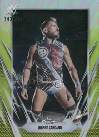 2026 Topps Chrome WWE - Yellow Refractor #15 - Johnny Gargano