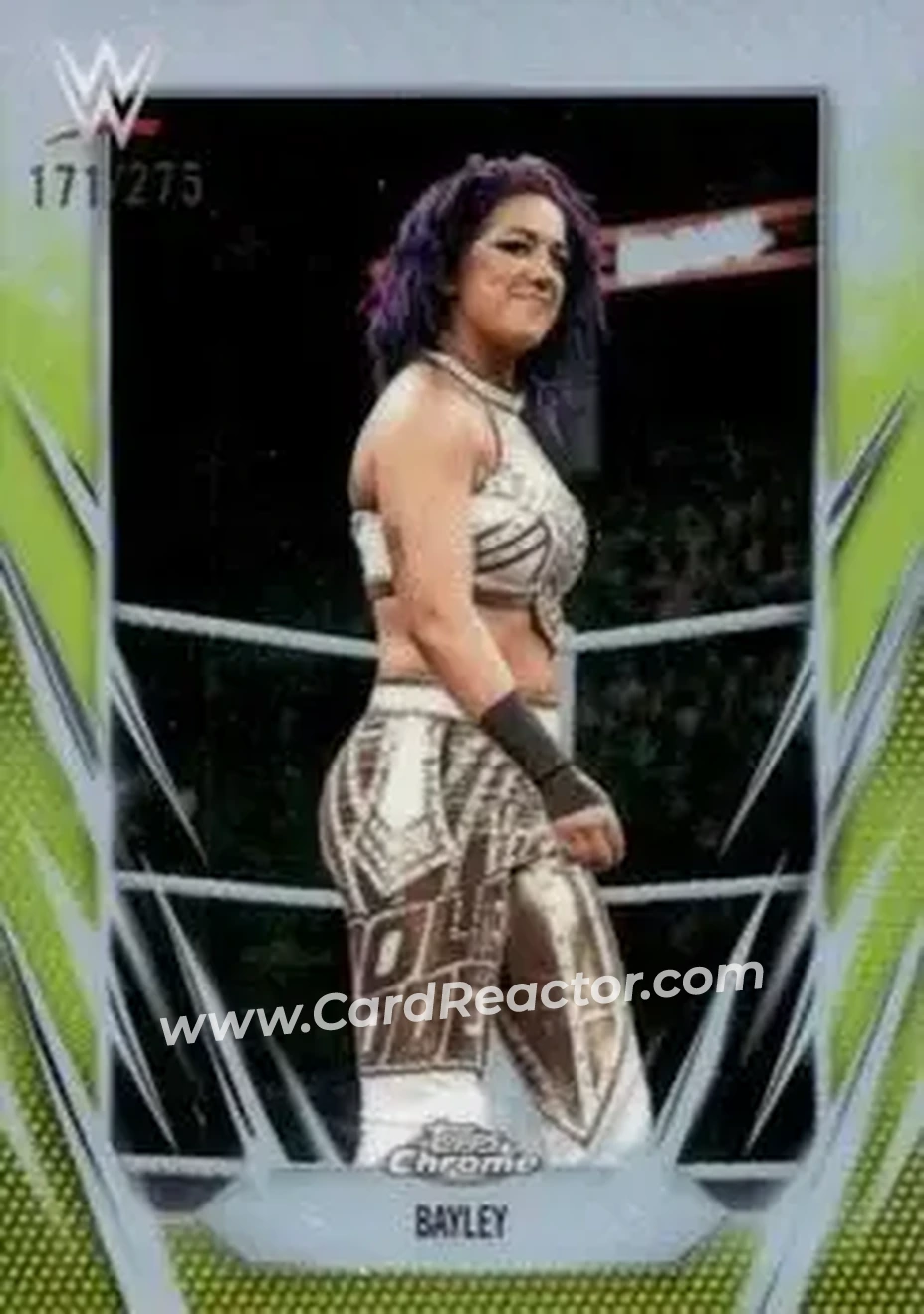 2026 Topps Chrome WWE - Yellow Refractor #19 - Bayley - Front
