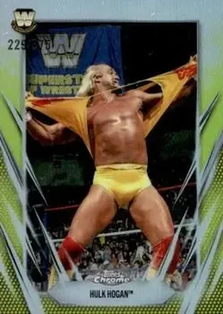 2026 Topps Chrome WWE - Yellow Refractor #25 - Hulk Hogan