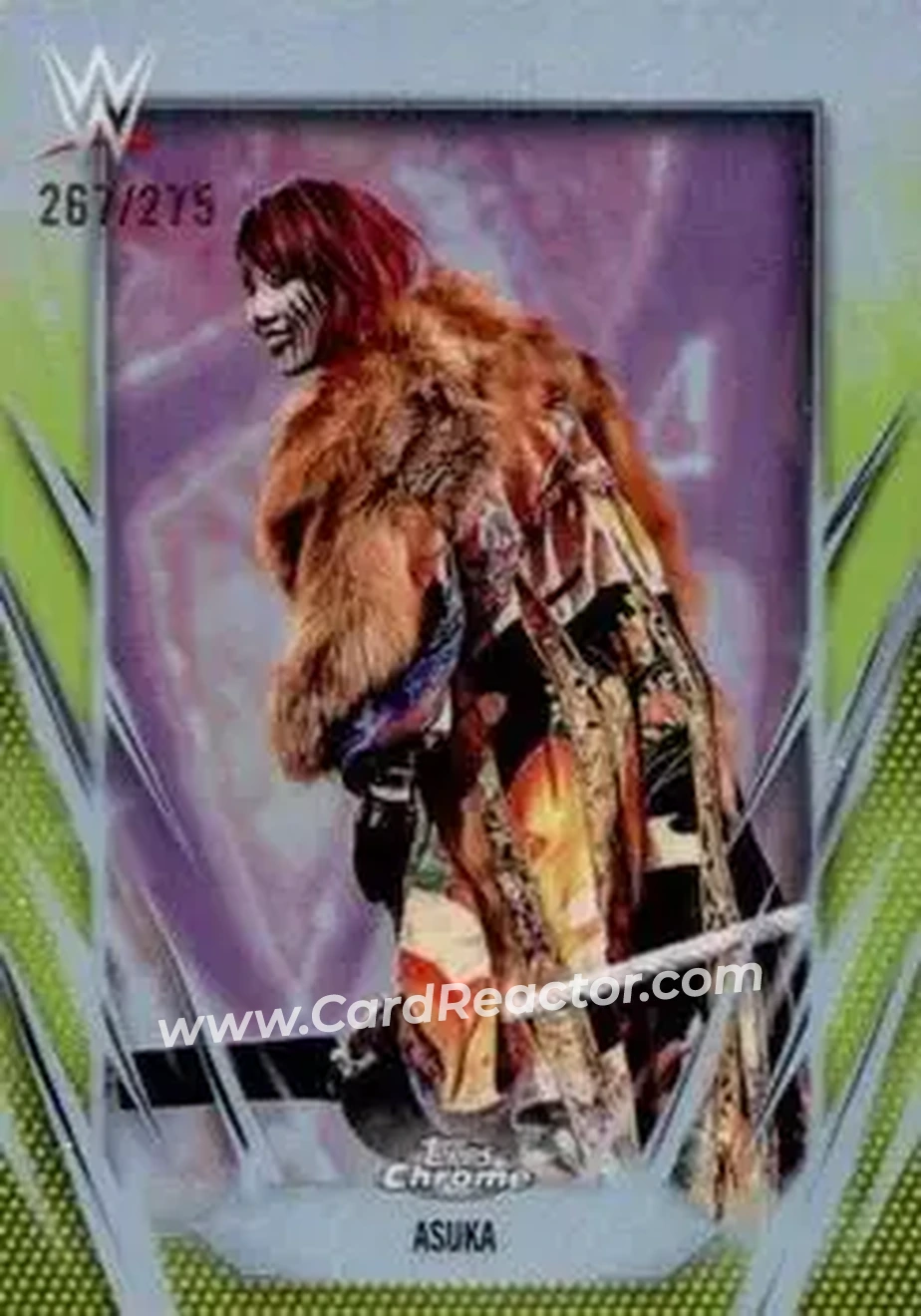 2026 Topps Chrome WWE - Yellow Refractor #27 - Asuka - Front