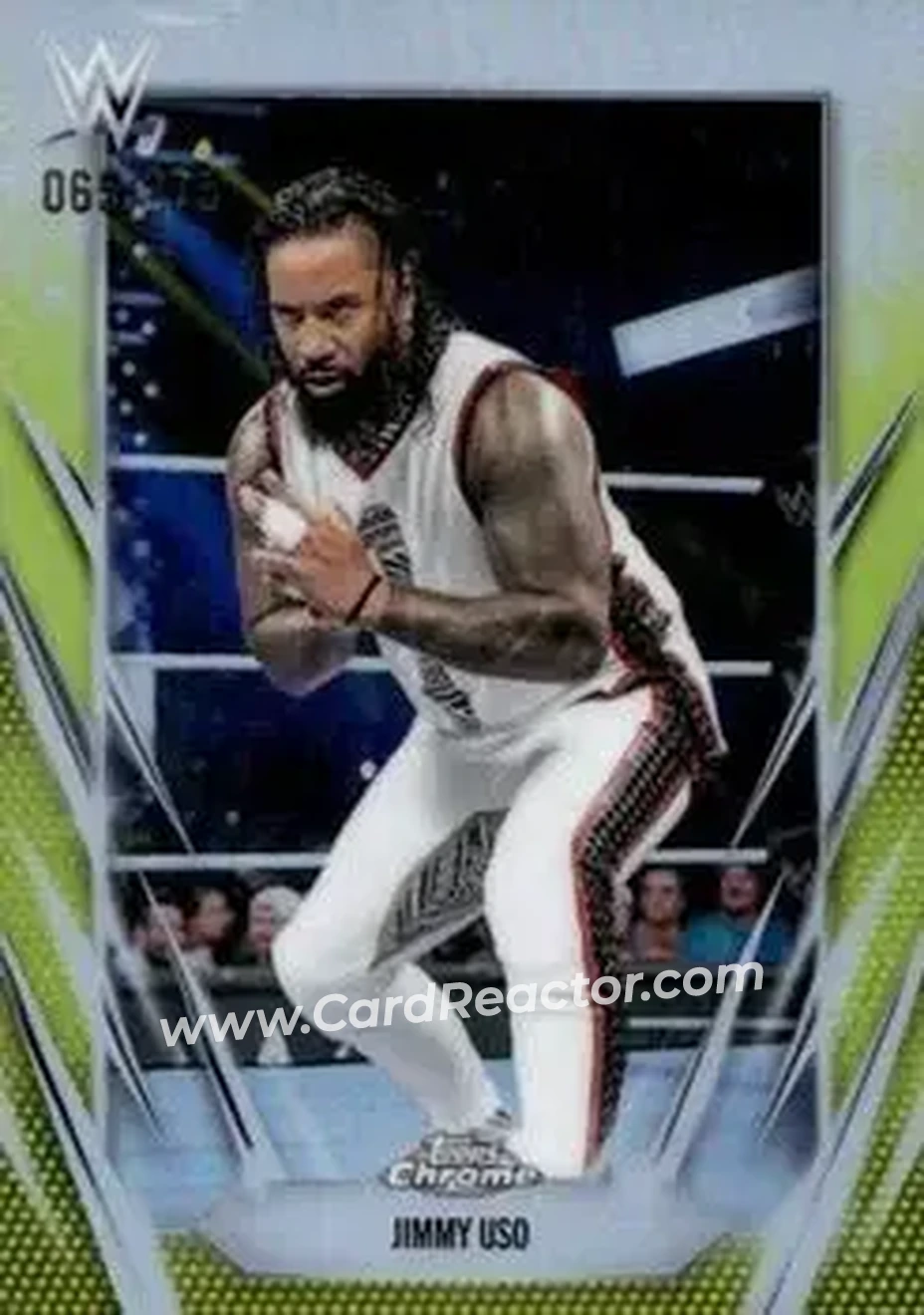 2026 Topps Chrome WWE - Yellow Refractor #31 - Jimmy Uso - Front