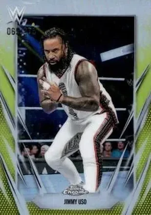 2026 Topps Chrome WWE - Yellow Refractor #31 - Jimmy Uso
