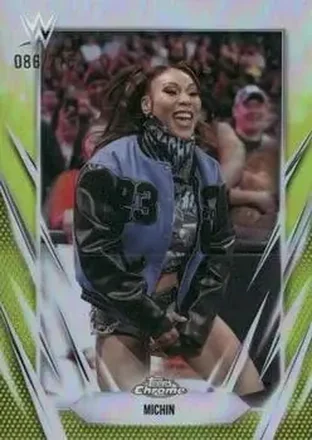 2026 Topps Chrome WWE - Yellow Refractor #32 - Michin