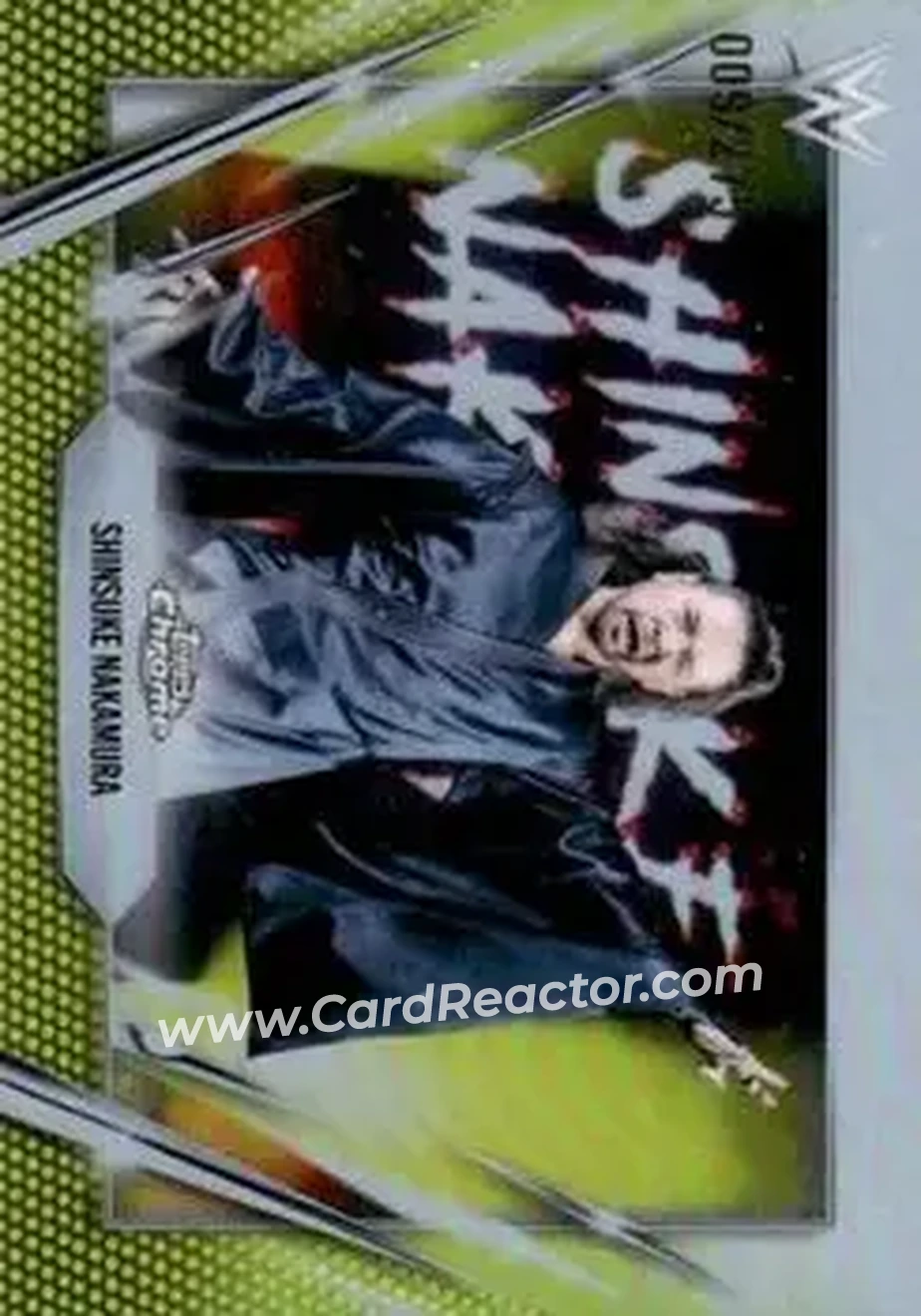 2026 Topps Chrome WWE - Yellow Refractor #36 - Shinsuke Nakamura - Front