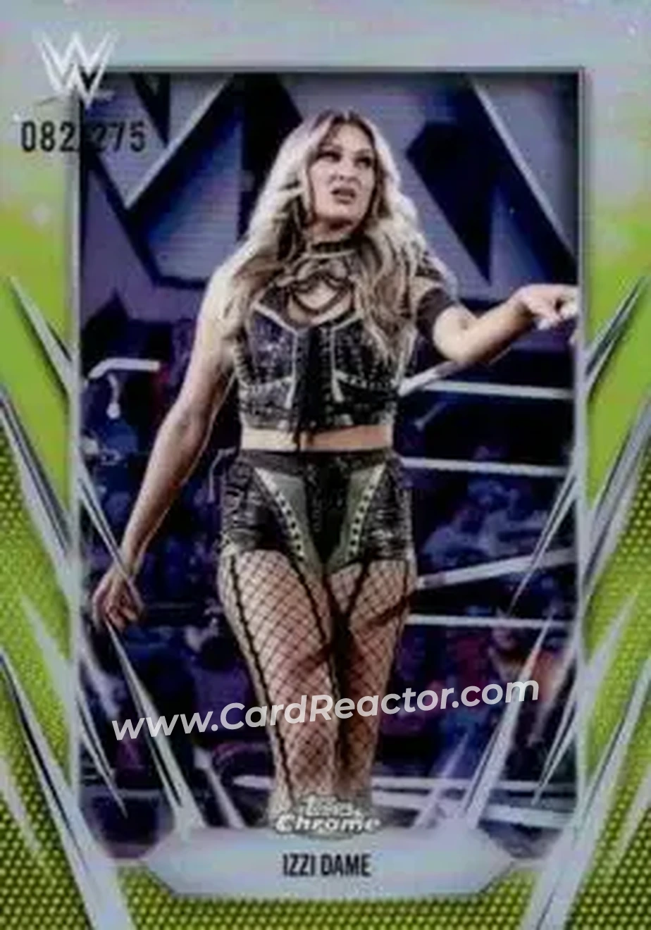2026 Topps Chrome WWE - Yellow Refractor #38 - Izzi Dame - Front