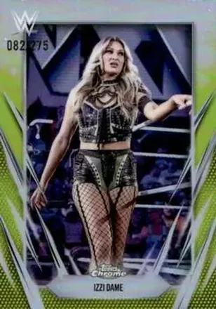 2026 Topps Chrome WWE - Yellow Refractor #38 - Izzi Dame