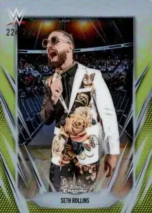 2026 Topps Chrome WWE - Yellow Refractor #40 - Seth "Freakin" Rollins