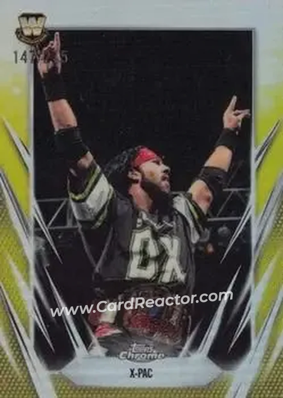 2026 Topps Chrome WWE - Yellow Refractor #42 - X-Pac - Front