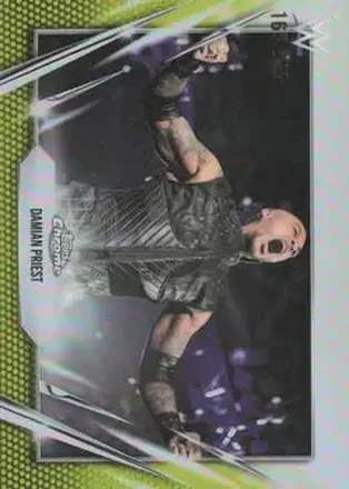 2026 Topps Chrome WWE - Yellow Refractor #43 - Damian Priest