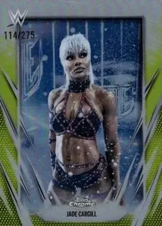 2026 Topps Chrome WWE - Yellow Refractor #45 - Jade Cargill