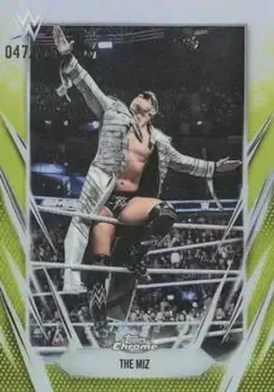 2026 Topps Chrome WWE - Yellow Refractor #48 - The Miz