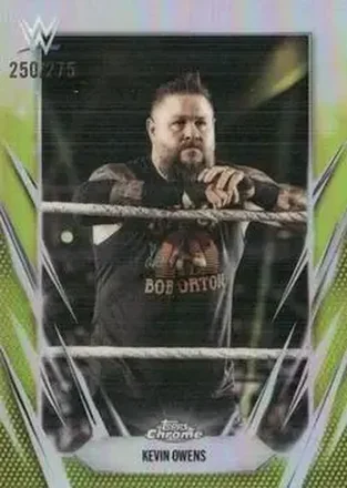 2026 Topps Chrome WWE - Yellow Refractor #51 - Kevin Owens