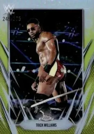 2026 Topps Chrome WWE - Yellow Refractor #52 - Trick Williams