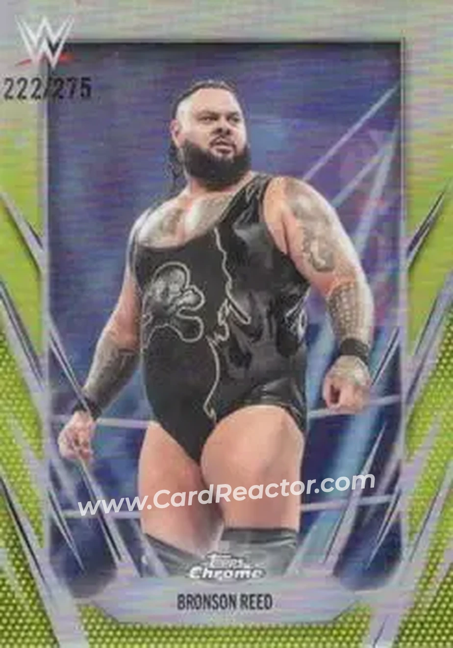 2026 Topps Chrome WWE - Yellow Refractor #53 - Bronson Reed - Front