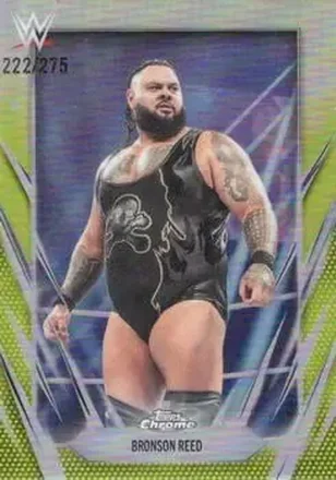 2026 Topps Chrome WWE - Yellow Refractor #53 - Bronson Reed