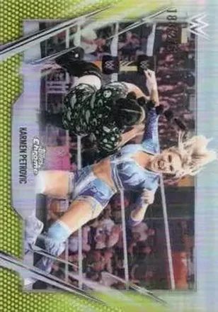 2026 Topps Chrome WWE - Yellow Refractor #54 - Karmen Petrovic