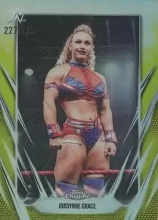 2026 Topps Chrome WWE - Yellow Refractor #56 - Jordynne Grace