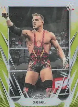 2026 Topps Chrome WWE - Yellow Refractor #58 - Chad Gable