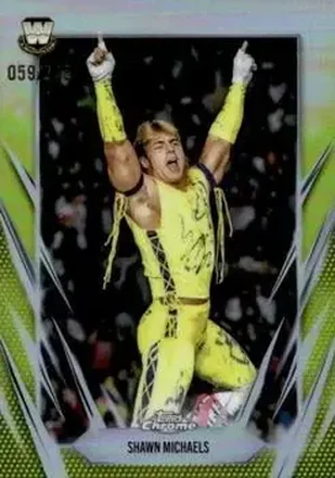 2026 Topps Chrome WWE - Yellow Refractor #59 - Shawn Michaels