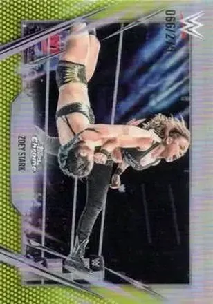 2026 Topps Chrome WWE - Yellow Refractor #60 - Zoey Stark