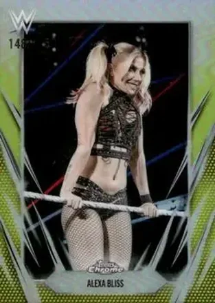 2026 Topps Chrome WWE - Yellow Refractor #64 - Alexa Bliss