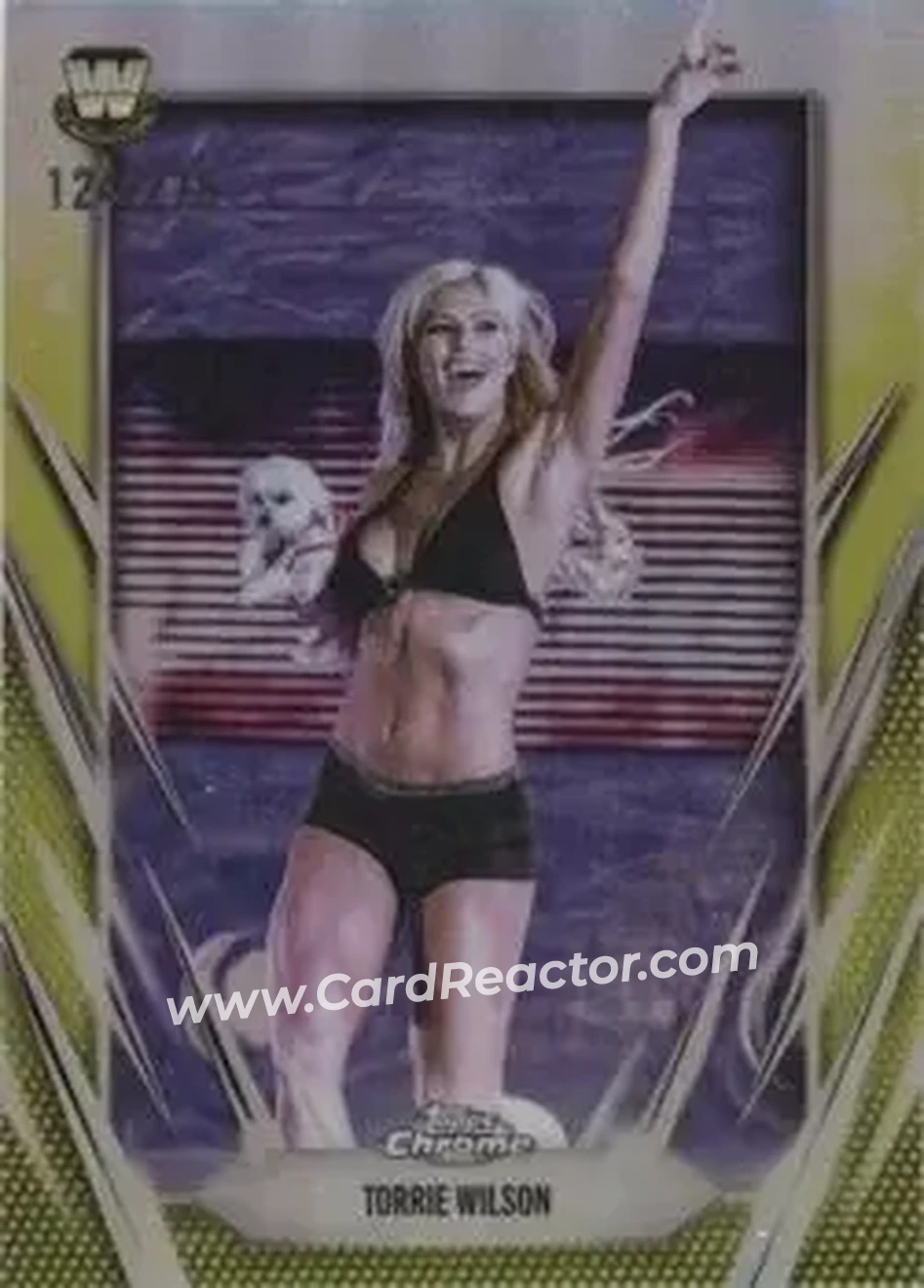 2026 Topps Chrome WWE - Yellow Refractor #66 - Torrie Wilson - Front