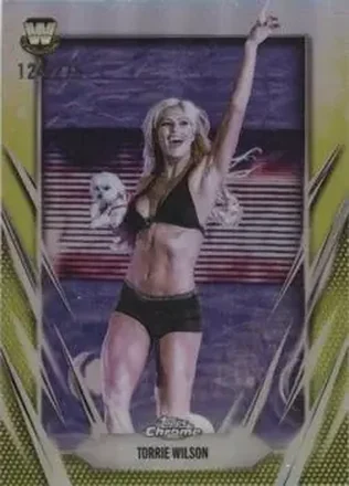 2026 Topps Chrome WWE - Yellow Refractor #66 - Torrie Wilson