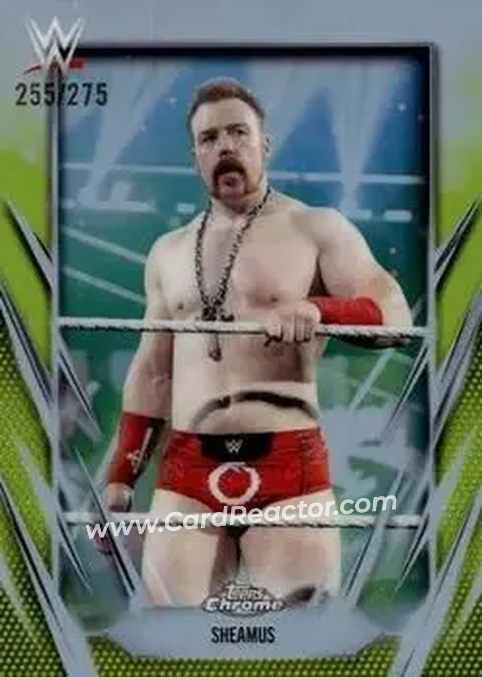 2026 Topps Chrome WWE - Yellow Refractor #69 - Sheamus - Front