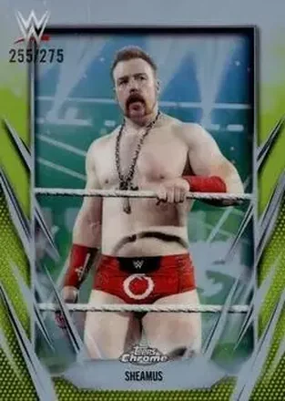 2026 Topps Chrome WWE - Yellow Refractor #69 - Sheamus