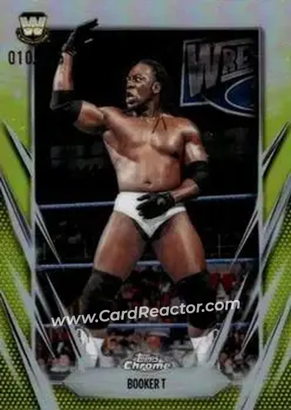 2026 Topps Chrome WWE - Yellow Refractor #71 - Booker T - Front